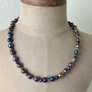 Handmade Beaded Tigers Eye Necklace
